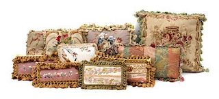 A Set of Eight Tapestry Upholstered Pillows