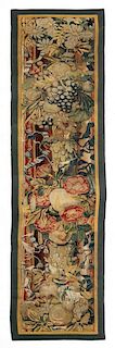 A Continental Tapestry Runner Length 79 x width 18 inches