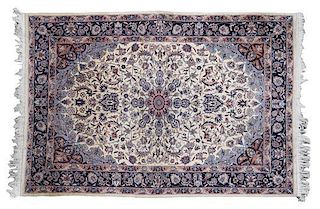 A Persian Wool Rug, 6 feet x 4 feet 1 inch