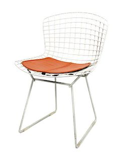A Harry Bertoia For Knoll Side Chair Height 30 1/2 x width 21 x depth 20 inches