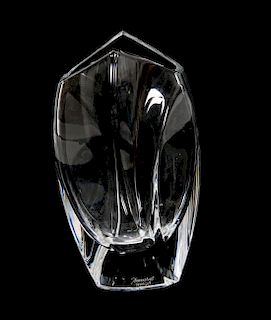 A Baccarat Crystal Bud Vase Height 7 inches