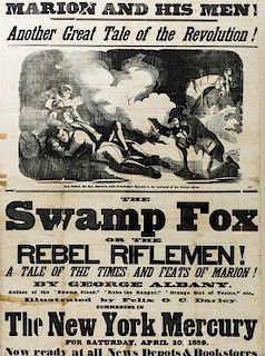 "The Swamp Fox or the Rebel Riflemen!" Height 34 x width 48 inches