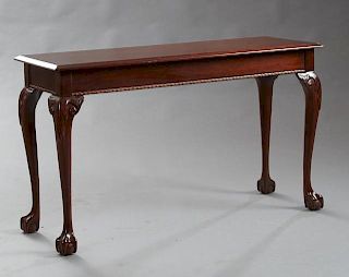 Chippendale Style Carved Mahogany Console Table, 2