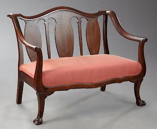 American Late Classical Style Carved Mahogany Wind