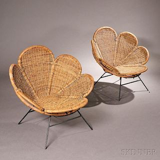 Two Attributed to Salterini Patio Chairs