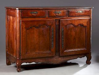 French Restoration Louis XV Style Carved Walnut Si