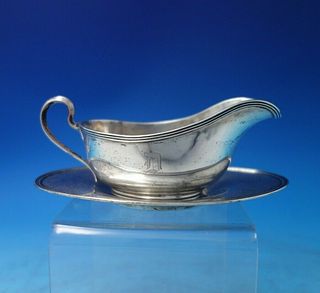 Nocturne by Gorham Sterling Silver Sauce Boat w/Underplate #5383 