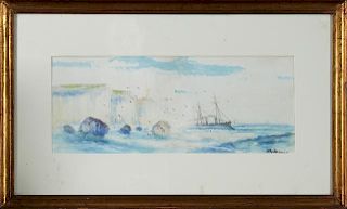 Abraham Hulk Junior (1851-1922), "Ship Off the Eng