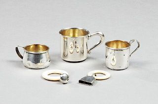Five Sterling Children's Pieces, early 20th c., co