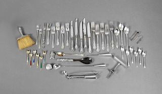 Miscellaneous Group of Forty-Four Pieces of Sterli