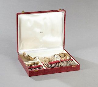 Thirty-Seven Piece Set of French Silverplate Flatw