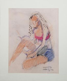 Don Wright (1938-2007), "Seated Woman," 1993, past
