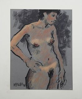 Don Wright (1938-2007), "Standing Nude Woman," 200