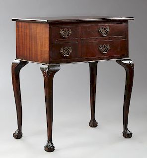 English Chippendale Style Carved Mahogany Silver C