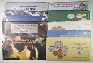 1990-1998 U.S. MINT UNC COIN SETS