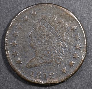 1812 SM DATE LARGE CENT  GOOD W/CORROSION