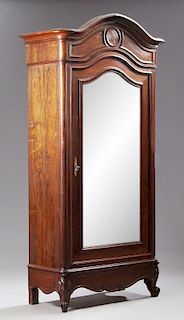 French Louis XV Style Carved Rosewood Armoire, lat