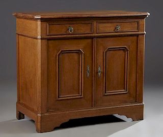 French Louis Philippe Style Carved Oak Sideboard,