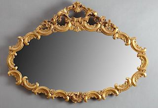 Rococo Revival Gilt and Gesso Overmantel Mirror, 2