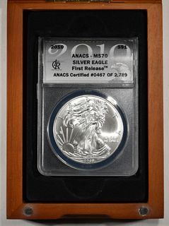 2010 ASE, ANACS MS-70 FIRST RELEASE IN WOODEN