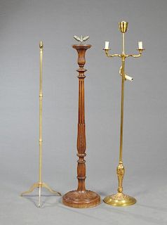 Three French Floor Lamps, 20th c., consisting of a