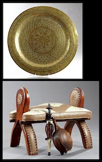 Group of Four Moroccan Items, 20th c., consisting
