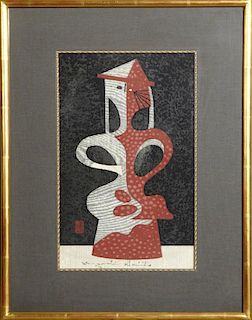 Kiyoshi Saito (1907-1997, Japanese), "Clay Image,"