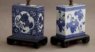 Pair of Chinese Porcelain Pillows, late 19th c., w
