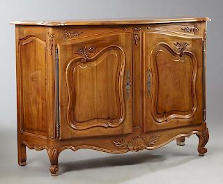 French Louis XV Style Parquetry Inlaid Bowfront Ch