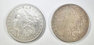 1884-S VF & 1885-S FINE MORGAN DOLLARS