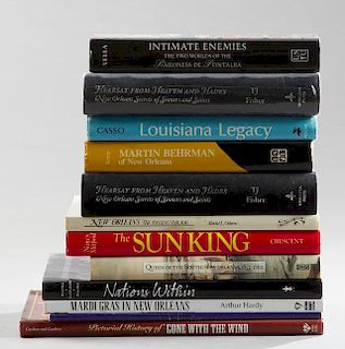 Group of Twelve Books of New Orleans Interest, con