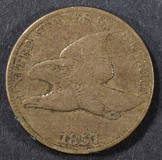 1857 FLYING EAGLE CENT, VG