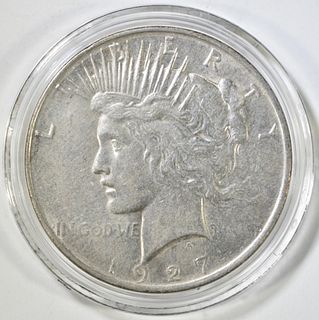 1927 D PEACE DOLLAR AU