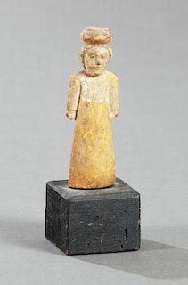 Small Carved Wooden Filipino Santo, 19th c., with
