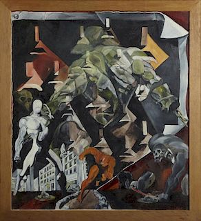 Buist Hardison, "Abstract with Figures," 20th c.,