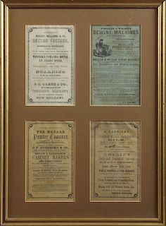 Four New Orleans Ads, 19th c., presented in a sing