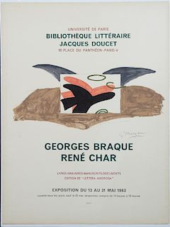 Georges Braques (1882-1963), "Flying Birds," litho