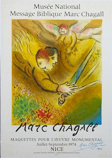 Marc Chagall (1887-1985), "Angels with Swords," li