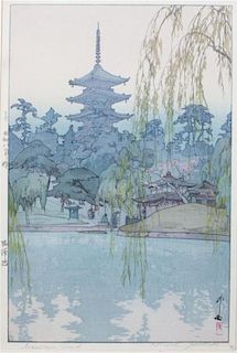 Hiroshi Yoshida, (Japanese, 1876-1950), Sarusawa Pond
