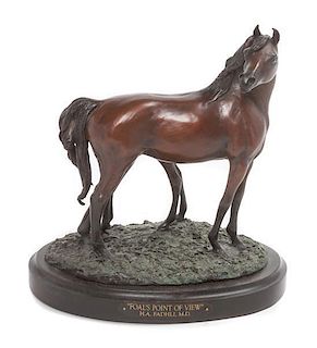 An American Bronze Figural Group Width 9 inches.