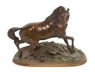 A French Bronze Figure Width 14 3/4 inches.