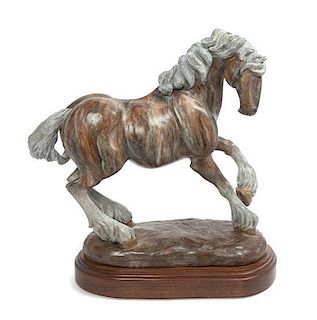 An American Bronze Figure Width 14 inches.