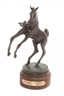 An American Bronze Figure Height 9 inches.