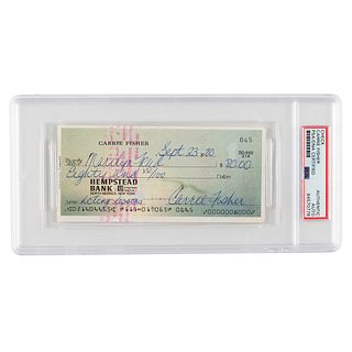 Star Wars: Carrie Fisher Signed Check