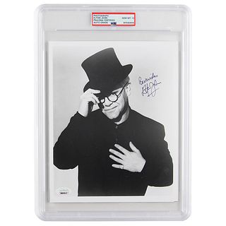 Elton John Signed Photograph - PSA GEM MT 10
