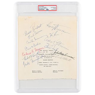 John F. Kennedy and Harry S. Truman Signed Program Cover