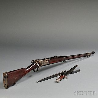 Model 1892 Krag Bolt Action Rifle and Bayonet