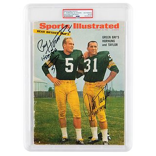 Green Bay Packers: Hornung and Taylor Signed Magazine Cover