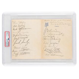 Mel Ott, Carl Hubbell, Bill Terry, and 1939 NY Giants Signatures