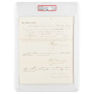 William T. Sherman Document Signed